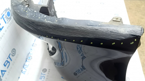 Front bare bumper Toyota Camry v70 21-24 LE/XLE without parking sensors, blue 221, worn, bumps, scratches, sand