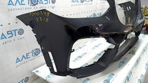 Bare front bumper BMW X3 G01 18-21 for parking sensors, without camera, black, bumps, scratches