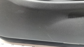 Door trim, front right card, BMW 5 G30 17-23, brown leather, armrest and insert, brown leather, glossy wood molding, with backlight, with handle and button, scratches