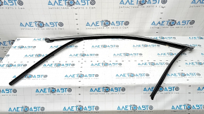 Glass seal with molding front left BMW X3 G01 18-24 matte chrome