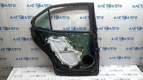 Rear left door assembly Toyota Camry v70 18-24 blue 221, scratch, bump on chrome, scratch on chrome