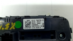 Rear row climate control BMW X3 G01 18-21 without heating, for polishing