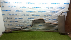 Exhaust pipe with barrel Ford Escape MK4 20-26 1.5T FWD with throttle, catalytic converter, rusty