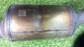 Exhaust pipe with barrel Ford Escape MK4 20-26 1.5T FWD with throttle, catalytic converter, rusty