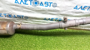 Exhaust pipe with barrel Ford Escape MK4 20-26 1.5T FWD with throttle, catalytic converter, rusty