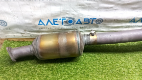 Exhaust pipe with barrel Ford Escape MK4 20-26 1.5T FWD with throttle, catalytic converter, rusty