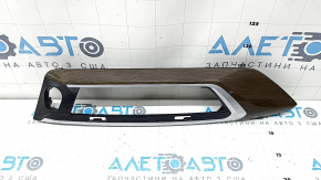 BMW X3 G01 18-21 black front panel center trim, dark oak Perlglanz Chrom insert, varnish is swollen, guide is broken