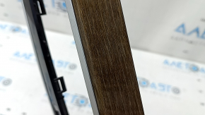BMW X3 G01 18-21 black front panel center trim, dark oak Perlglanz Chrom insert, varnish is swollen, guide is broken