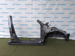 Front right quarter of Lexus CT200h 11-17 sawed off with the central pillar, graphite, rusty