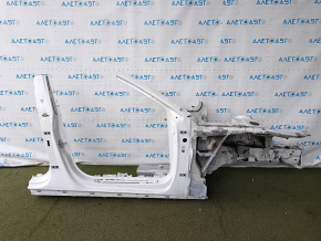 Front right quarter of Audi A5 F5 18-25 5D sawed off with central pillar, white