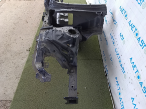Front right quarter of Audi A4 B9 17-25 sawed off with central pillar, black