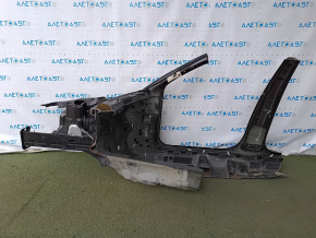 Front right quarter of Audi A4 B9 17-25 sawed off with central pillar, black