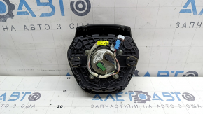 Airbag in the driver's steering wheel BMW 5 G30 17-23 black, leather, scratches on the emblem, dry cleanable