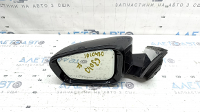 Left side mirror assembly BMW 5 G30 17-23 5 pins, heated, turn signal, auto-dimming, graphite, crack in turn signal