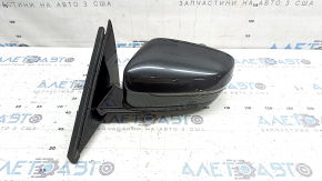 Left side mirror assembly BMW 5 G30 17-23 5 pins, heated, turn signal, auto-dimming, graphite, crack in turn signal