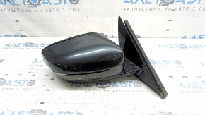Right side mirror assembly BMW 5 G30 17-23 5 pins, heated, turn signal, graphite, broken turn signal glass
