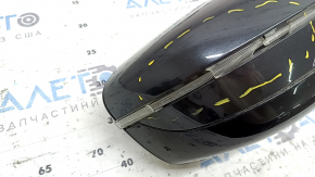 Right side mirror assembly BMW 5 G30 17-23 5 pins, heated, turn signal, graphite, broken turn signal glass