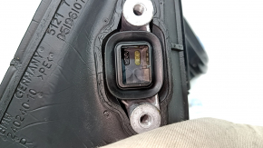Right side mirror assembly BMW 5 G30 17-23 5 pins, heated, turn signal, graphite, broken turn signal glass
