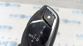 Shifter with gear knob BMW X3 G01 18-22 leather black, scratches, worn