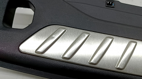 BMW X3 G01 18-24 trunk opening trim, black, chrome inserts, with plugs, scratches, dented guide, butt