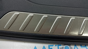 BMW X3 G01 18-24 trunk opening trim, black, chrome inserts, with plugs, scratches, dented guide, butt