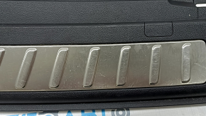 BMW X3 G01 18-24 trunk opening trim, black, chrome inserts, with plugs, scratches, dented guide, butt