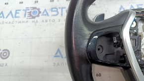 Bare steering wheel BMW 5 G30 17-23 black leather, Sport with paddle shifters, with paddle shifters and trim, scratches