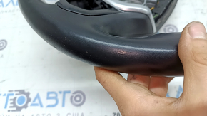 Bare steering wheel BMW 5 G30 17-23 black leather, Sport with paddle shifters, with paddle shifters and trim, scratches