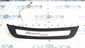 Outer rear left door sill trim BMW 5 G30 17-20 Sport Line, with illumination, scratches