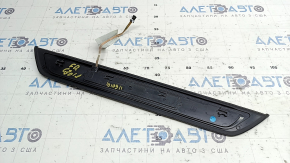 Outer door sill trim, front right, BMW 5 G30 17-20 Sport Line, with backlight, trim came off, dent, bump