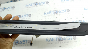 Outer door sill trim, front right, BMW 5 G30 17-20 Sport Line, with backlight, trim came off, dent, bump
