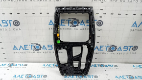 BMW X3 G01 18-22 black center console trim, dark oak Perlglanz Chrom insert, with emblem, scratches, swollen chrome