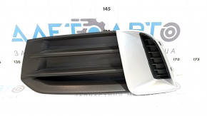 Front bumper grille left Audi A3 8V 17-20 structure with matte chrome insert