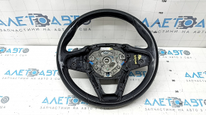 Bare steering wheel BMW X3 G01 18-24 leather, black, without heating, with paddles, worn, needs cleaning
