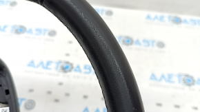 Bare steering wheel BMW X3 G01 18-24 leather, black, without heating, with paddles, worn, needs cleaning