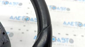 Bare steering wheel BMW X3 G01 18-24 leather, black, without heating, with paddles, worn, needs cleaning