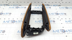 Armrest BMW 5 G30 17-23 brown leather, ready to clean