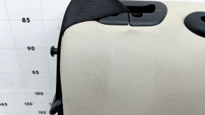 Rear seat backrest 2nd row left BMW X3 G01 18-21 beige leather OYSTER, with belt, scratches on plastic, dents, dry cleaning required