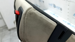 Rear seat backrest 2nd row left BMW X3 G01 18-21 beige leather OYSTER, with belt, scratches on plastic, dents, dry cleaning required