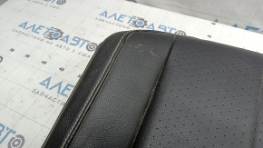 Rear seat cushion, 2nd row, left, VW Tiguan 22-24, black leather, white stitching, perforation, dry-cleanable