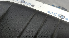 Rear seat cushion, 2nd row, left, VW Tiguan 22-24, black leather, white stitching, perforation, dry-cleanable