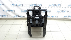 Backrest of the rear row of seats, 2nd row, right, VW Tiguan 22-24, black leather, white stitching, perforation, with frame