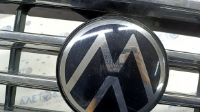 Radiator grill VW Tiguan 22-24 with emblem, under radar, emblem for polishing, scratches