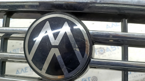 Radiator grill VW Tiguan 22-24 with emblem, under radar, emblem for polishing, scratches