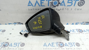 Left side mirror complete VW Tiguan 22-24 6+2 pins, turn signal, BSM, heated, black