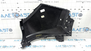 Rear bare bumper, left side, Hyundai Tucson 22-26 Korea, blue, scratches, crack in mount