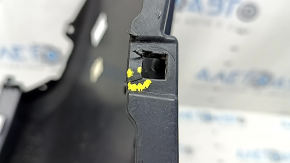 Rear bare bumper, left side, Hyundai Tucson 22-26 Korea, blue, scratches, crack in mount