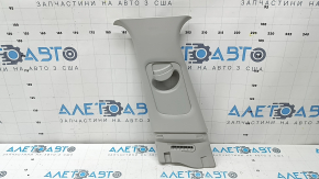 Upper center pillar trim, left, Hyundai Tucson 22-26, gray, dented corner