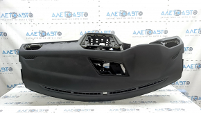 Torpedo front panel with AIRBAG VW Tiguan 18-24 black, without deflectors, without side trims, rusty squib