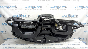 Torpedo front panel with AIRBAG VW Tiguan 18-24 black, without deflectors, without side trims, rusty squib